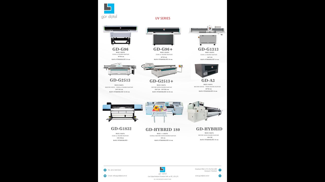 Galaxy Uv Serisi Makinalar